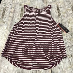 Nwt Interval Tank Top Maroon & White